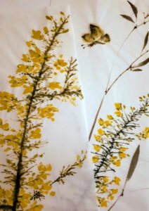 Photo de peinture à l'encre de Chine sur papier oriental réalisée à l'Atelier Amarillo à Langon